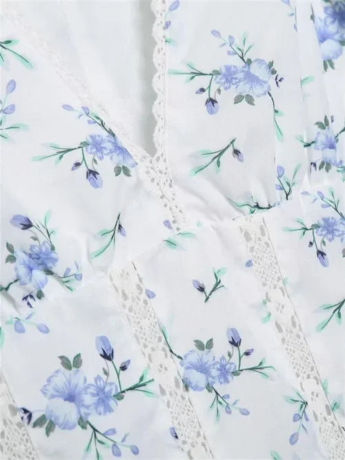 Vestido Elegante com Estampa e Bordado