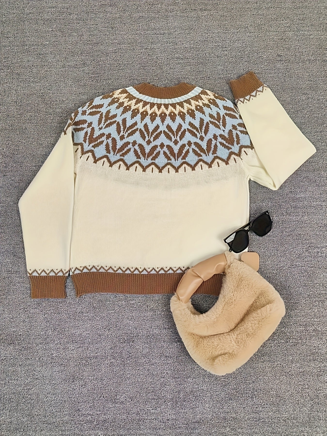 Jersey de Punto con Relieve para Mujer – Estilo Casual y Elegante
