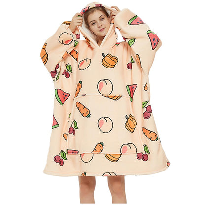 FELOVE Sudadera con Capucha, manta usable,Grande Hoodie Sudadera con de Gran tamaño, Talla Única, cálida, Suave, y cómoda Sudadera, para Adultos, Hombres, Mujeres, Adolescentes.