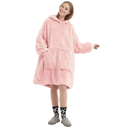 FELOVE Sudadera con Capucha, manta usable,Grande Hoodie Sudadera con de Gran tamaño, Talla Única, cálida, Suave, y cómoda Sudadera, para Adultos, Hombres, Mujeres, Adolescentes.