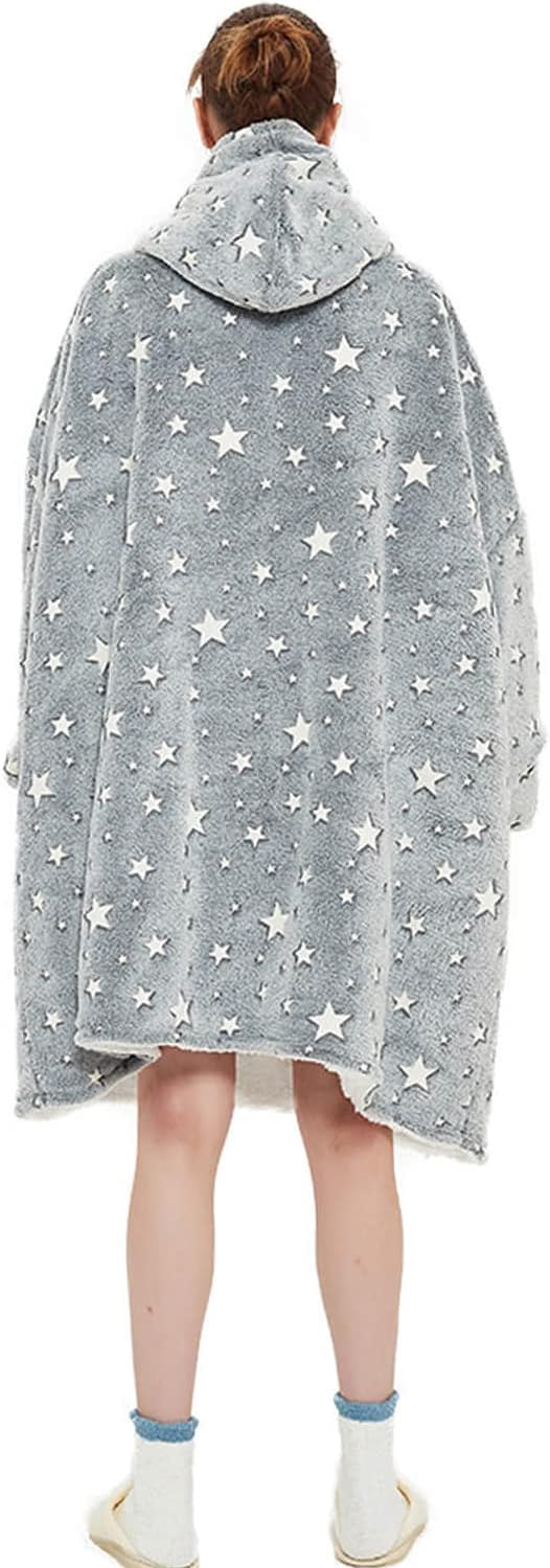 FELOVE Sudadera con Capucha, manta usable,Grande Hoodie Sudadera con de Gran tamaño, Talla Única, cálida, Suave, y cómoda Sudadera, para Adultos, Hombres, Mujeres, Adolescentes.