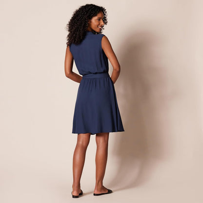 Amazon Essentials Women's Relaxed Fit Sleeveless Woven Shirt Dress