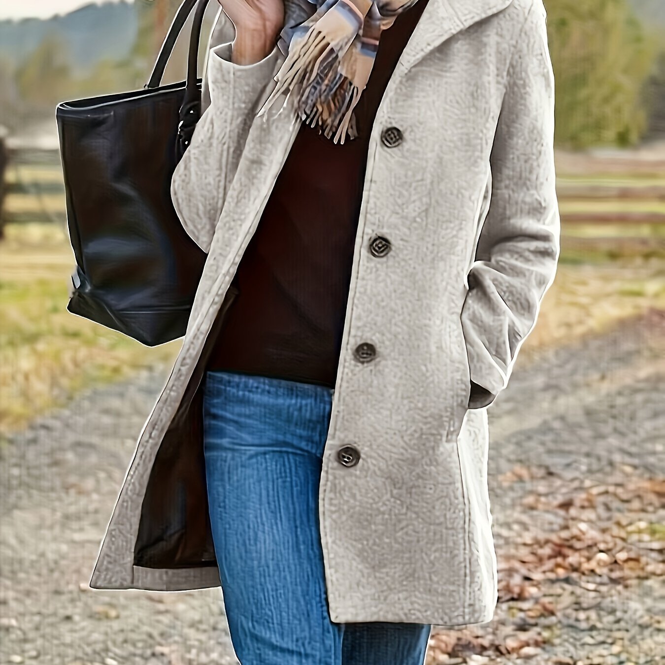 Chaqueta Casual larga
