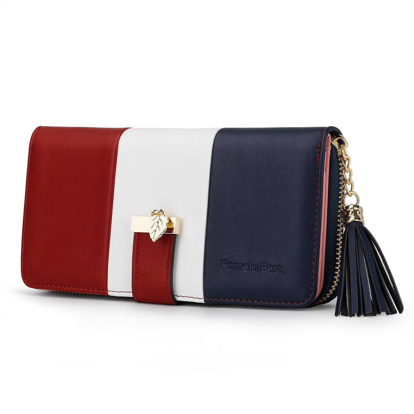 Pomelo Best Monederos Mujer Cartera de Mujer de Gran Capacidad de Cuero de Mujer con RFID Bloqueo Bolsos Largo de Mujer con Cremallera de Bolsillo