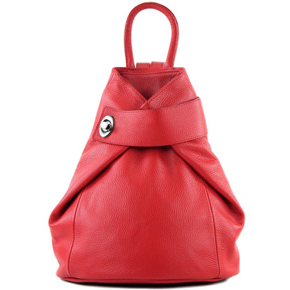 modamoda de - T179 - ital: mochila de mujer de cuero