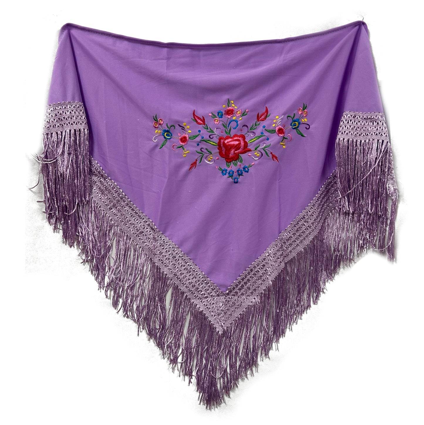 MUNDDY - Embroidered Shawl in Flowers for girl. Sevillana Flamenco Shawls.Shawl for party Red Black Pink White Yellow Blue. Shipping from madrid with monitoring. …