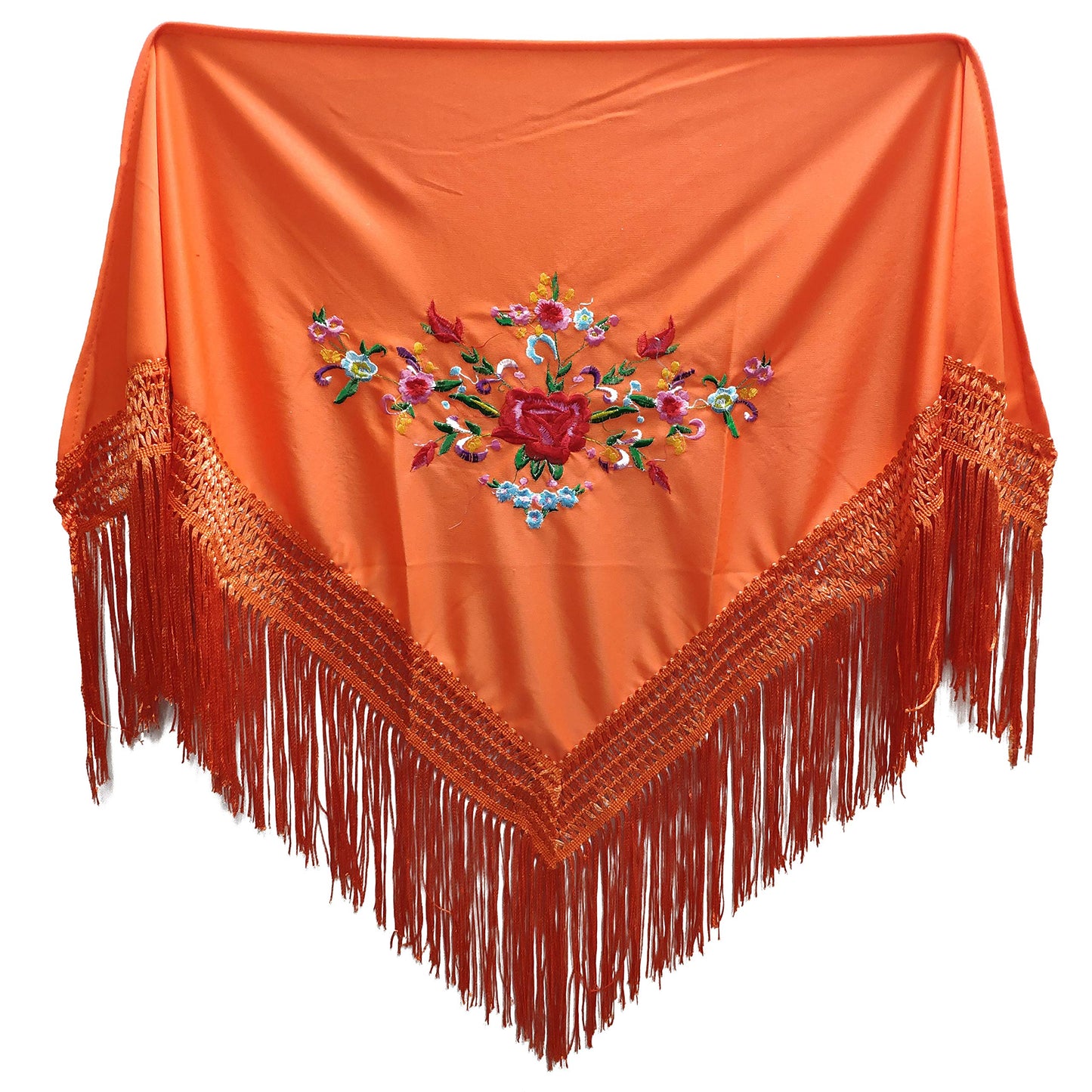 MUNDDY - Embroidered Shawl in Flowers for girl. Sevillana Flamenco Shawls.Shawl for party Red Black Pink White Yellow Blue. Shipping from madrid with monitoring. …