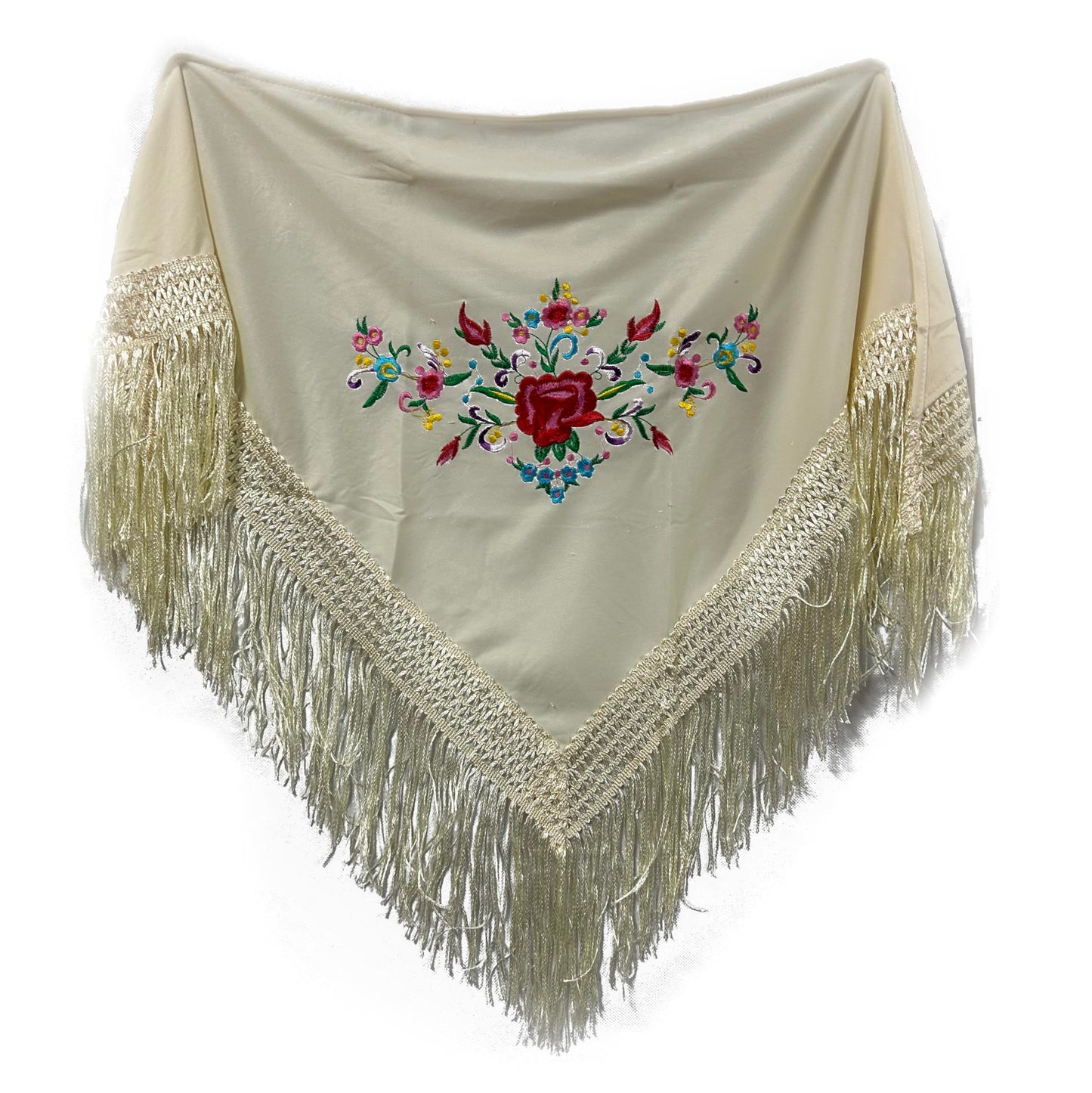 MUNDDY - Embroidered Shawl in Flowers for girl. Sevillana Flamenco Shawls.Shawl for party Red Black Pink White Yellow Blue. Shipping from madrid with monitoring. …