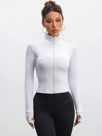 Set of 2 Women's Slim-Fit Sports Jackets with Zipper – Yoga, Running and Casual Style