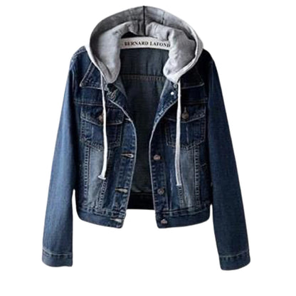 Chaqueta de invierno para mujer estilo chic — abrigo de denim suave y grueso, térmico y disponible en tallas grandes. ❄️🧥