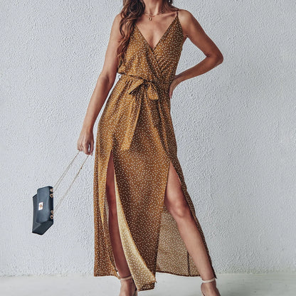 Vestido de verano sin espalda con estampado floral