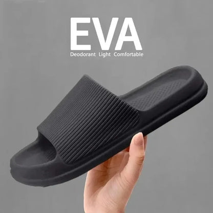 Chinelos com sola macia em EVA antiderrapante para homem e senhora – Impermeáveis, para casa, lazer e banho