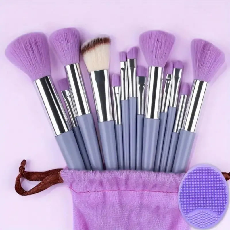 Juego de Brochas de Maquillaje Suaves y Esponjosas Profesionales para Cosméticos – Brochas para Base, Polvo, Sombra de Ojos, Kabuki, Difuminado – Herramienta de Belleza para Maquillaje