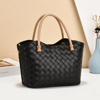 Bolso de mano y ombro de gran capacidad con diseño estampado