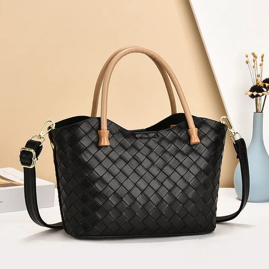 Bolso de mano y ombro de gran capacidad con diseño estampado