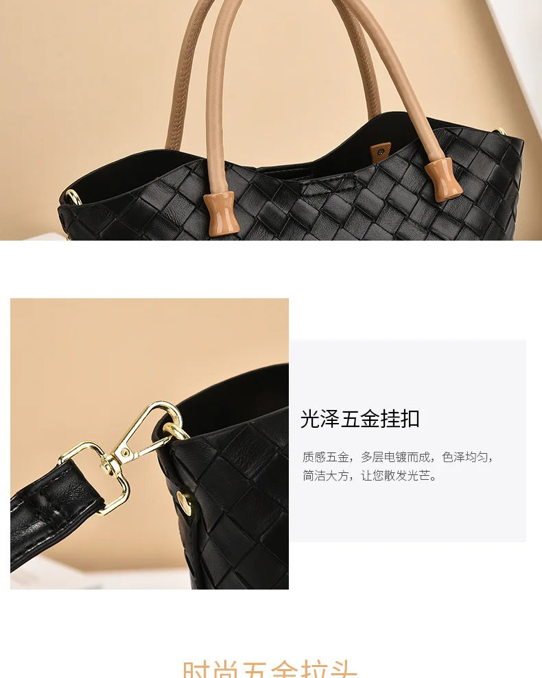 Bolso de mano y ombro de gran capacidad con diseño estampado