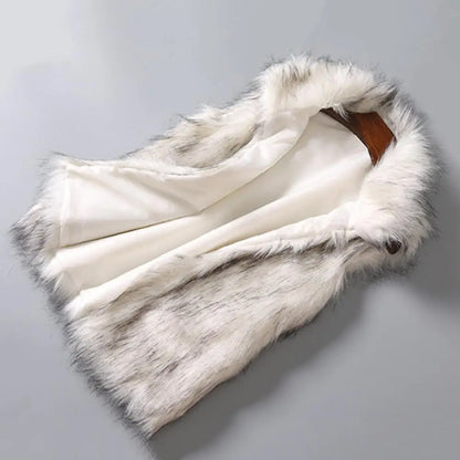 Chaleco de mujer — diseño holgado, abotonado, térmico y grueso, con pelo sintético ❄️🧥