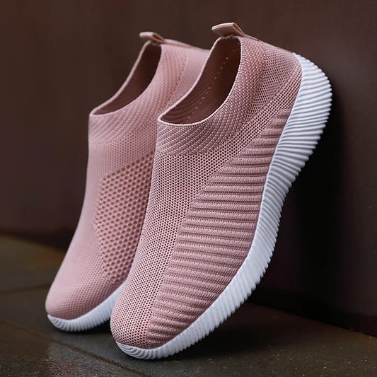 Sapatilhas de senhora – Ténis macios, leves e confortáveis, Slip-On, Ideais para Caminhadas e Uso Diário