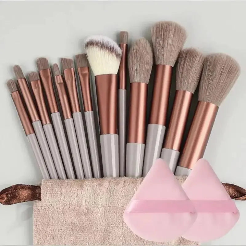 Juego de Brochas de Maquillaje Suaves y Esponjosas Profesionales para Cosméticos – Brochas para Base, Polvo, Sombra de Ojos, Kabuki, Difuminado – Herramienta de Belleza para Maquillaje