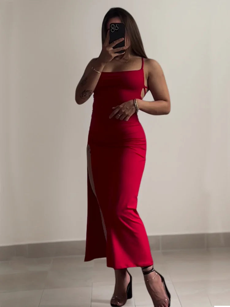 "Nuevo vestido explosivo 2024, de verano, con tirantes tipo halter, estilo Spice Girl, ajustado al cuerpo (tipo ‘bag hip’) y de alta sensualidad