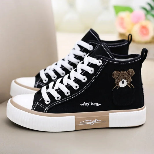 Ténis de lona para Senhora tipo AllStar – Respiráveis, Casuais e Desportivos, de Cano Alto