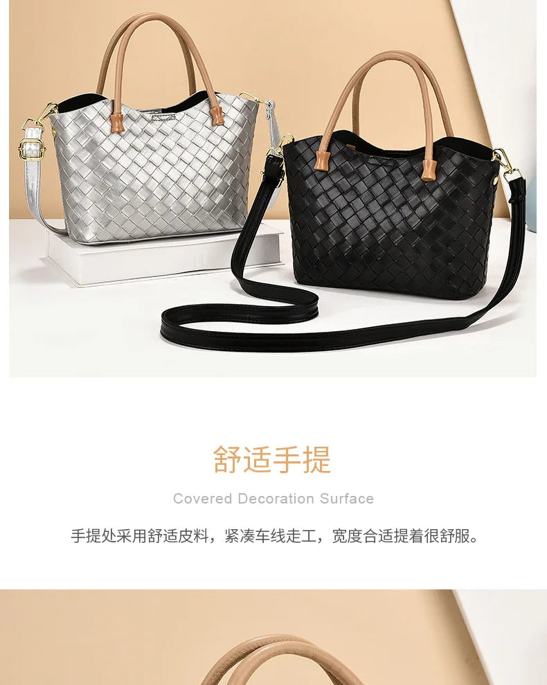 Bolso de mano y ombro de gran capacidad con diseño estampado
