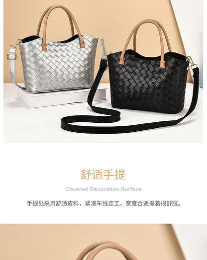 Bolso de mano y ombro de gran capacidad con diseño estampado