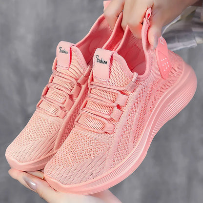 Sapatilhas casuais para Senhora – Respiráveis em Malha Slip-On