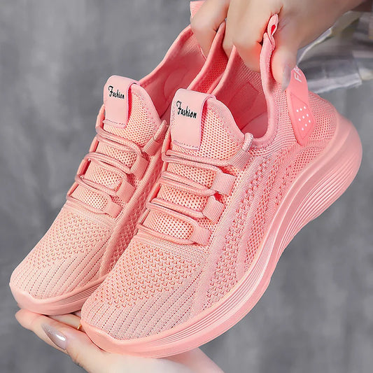 Sapatilhas casuais para Senhora – Respiráveis em Malha Slip-On