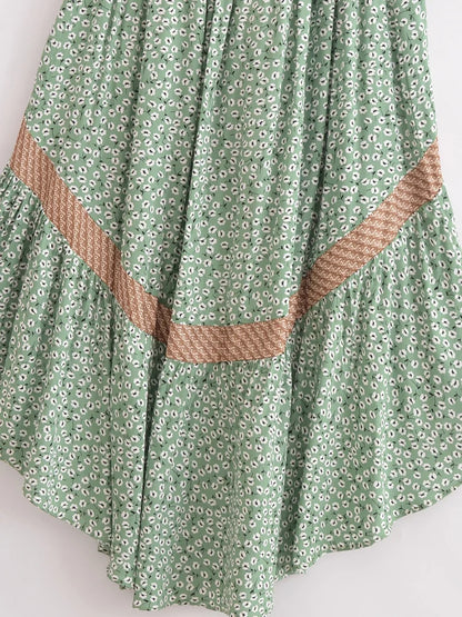 Vestido Boho Queens, com recortes (hollow out), sexy, ideal para praia, com mangas curtas, corte assimétrico