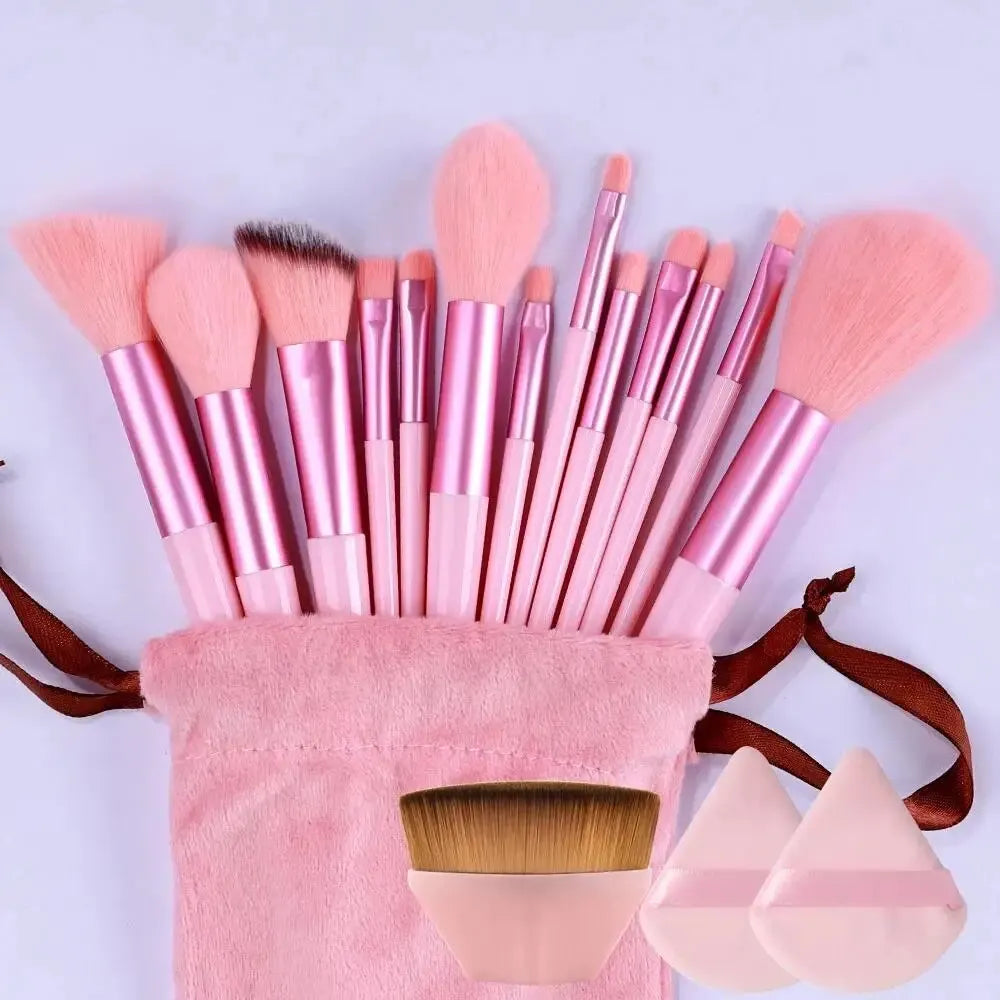 Juego de Brochas de Maquillaje Suaves y Esponjosas Profesionales para Cosméticos – Brochas para Base, Polvo, Sombra de Ojos, Kabuki, Difuminado – Herramienta de Belleza para Maquillaje