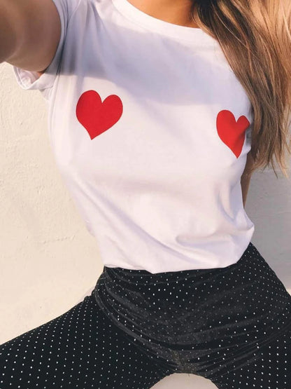 ✨ Camiseta de mujer con estampado creativo – Estilo casual de verano ✨