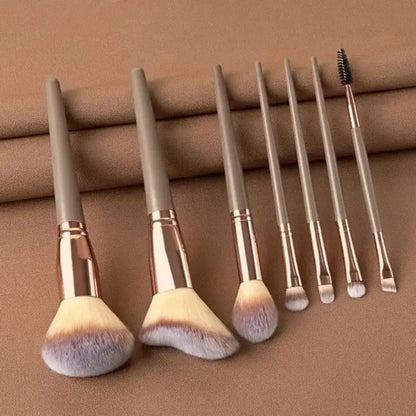 Juego de Brochas de Maquillaje Suaves y Esponjosas Profesionales para Cosméticos – Brochas para Base, Polvo, Sombra de Ojos, Kabuki, Difuminado – Herramienta de Belleza para Maquillaje