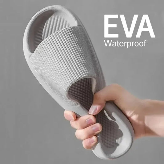 Chinelos com sola macia em EVA antiderrapante para homem e senhora – Impermeáveis, para casa, lazer e banho