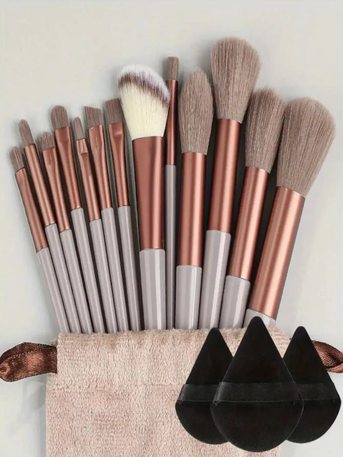 Juego de Brochas de Maquillaje Suaves y Esponjosas Profesionales para Cosméticos – Brochas para Base, Polvo, Sombra de Ojos, Kabuki, Difuminado – Herramienta de Belleza para Maquillaje