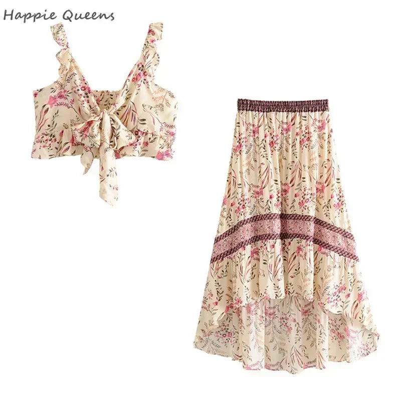 Vestido Boho Queens, com recortes (hollow out), sexy, ideal para praia, com mangas curtas, corte assimétrico