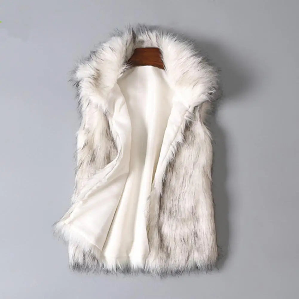 Chaleco de mujer — diseño holgado, abotonado, térmico y grueso, con pelo sintético ❄️🧥