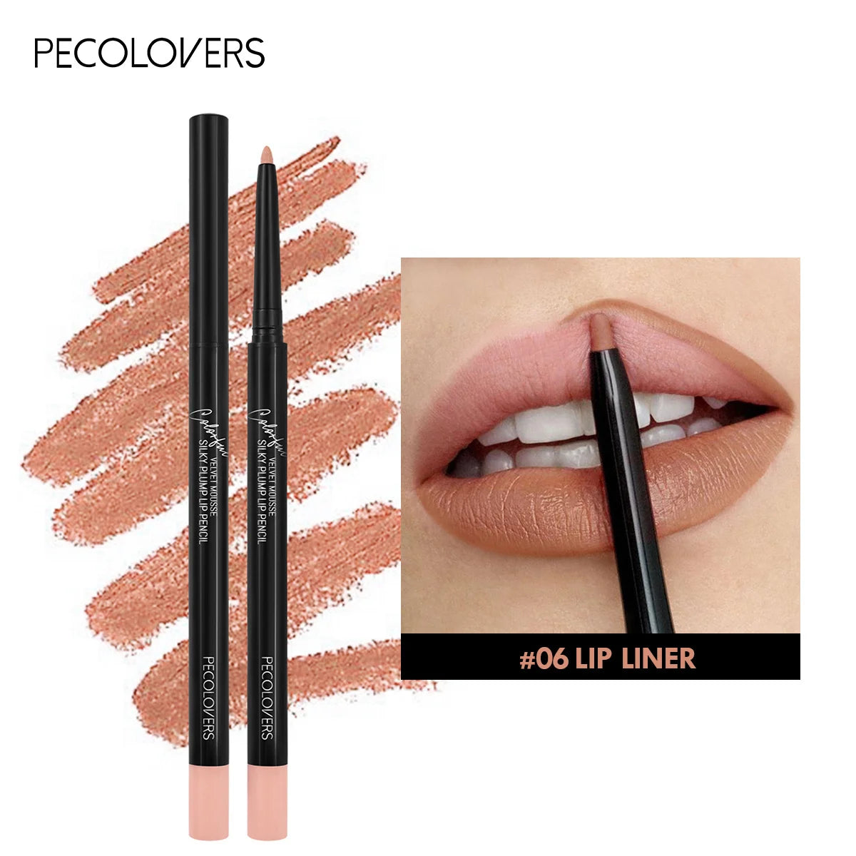 Lápiz Delineador de Labios Mate e Impermeable