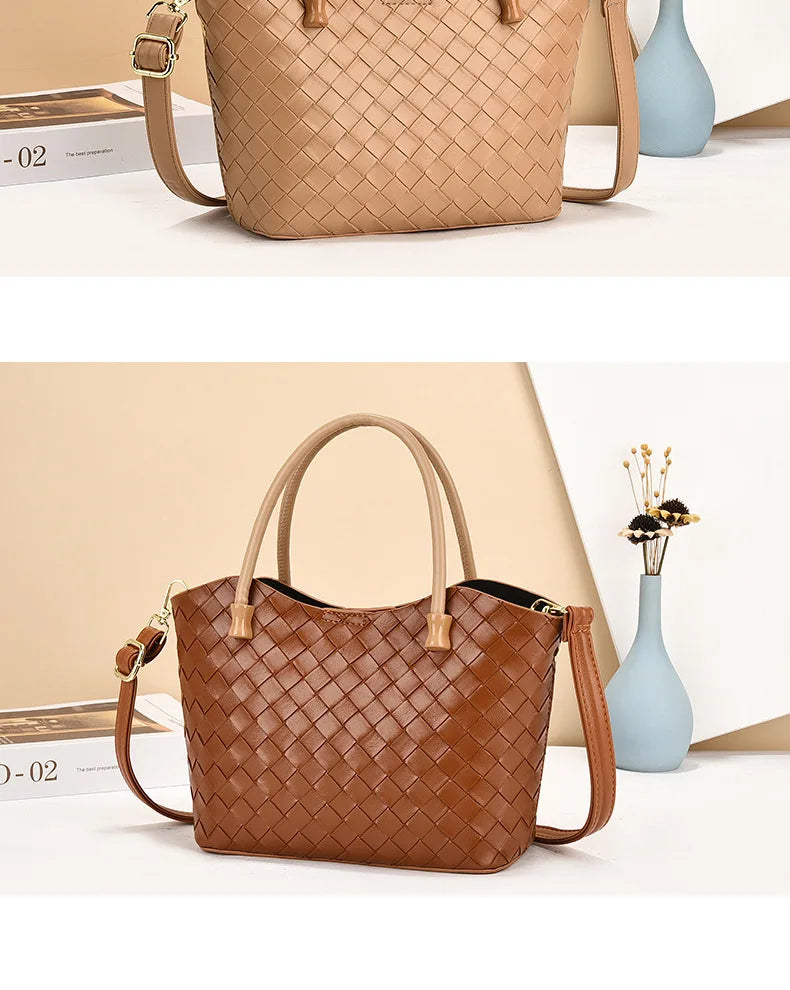 Bolso de mano y ombro de gran capacidad con diseño estampado