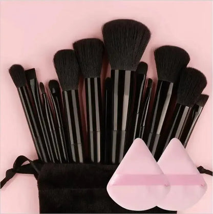 Juego de Brochas de Maquillaje Suaves y Esponjosas Profesionales para Cosméticos – Brochas para Base, Polvo, Sombra de Ojos, Kabuki, Difuminado – Herramienta de Belleza para Maquillaje