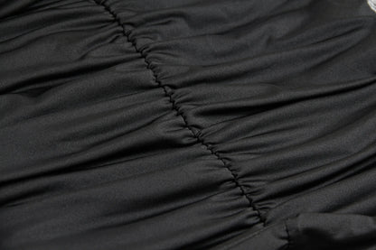 Vestido Bodycon Sexy com Decote Profundo em V e Pescoço Halter – Estilo Elegante