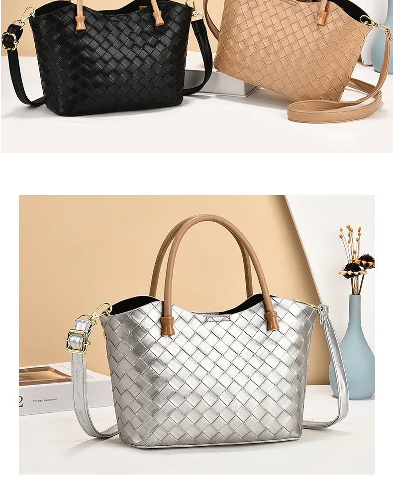 Bolso de mano y ombro de gran capacidad con diseño estampado