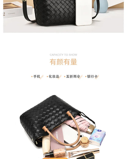Bolso de mano y ombro de gran capacidad con diseño estampado