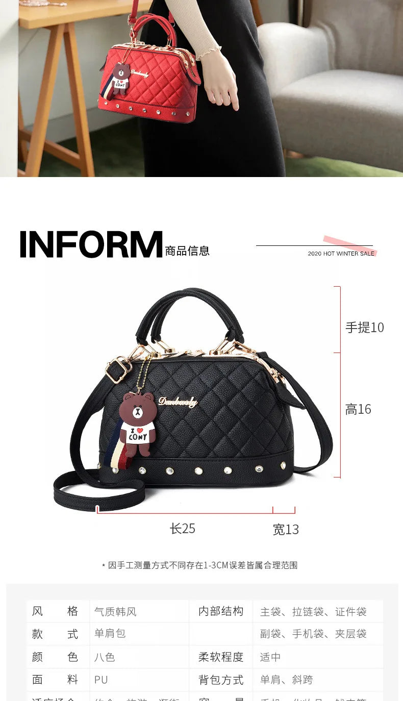 Nuevo bolso de hombro para mujer, gran capacidad, bolso de mano, bolso cruzado, estampado