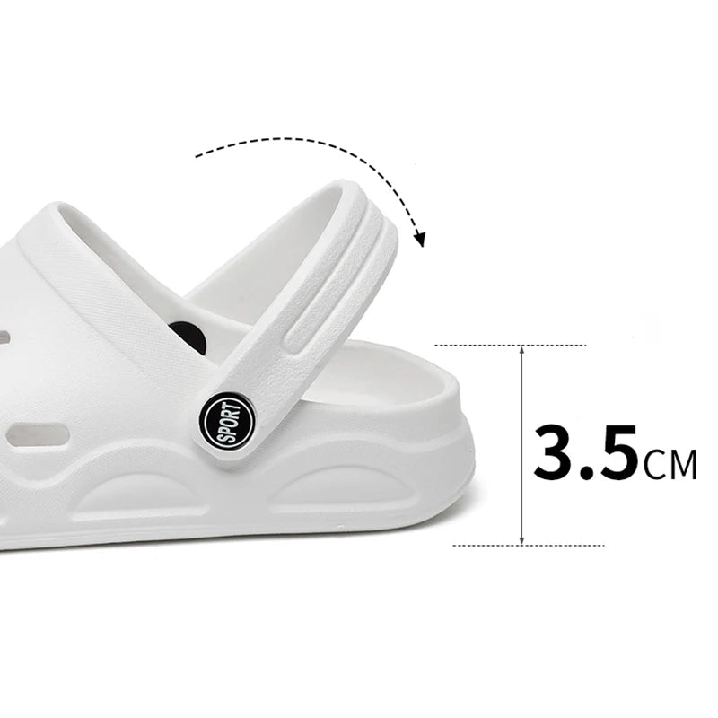 Chinelos tipo Crocs de Verão para senhora, confortáveis e leves, com sola antiderrapante em EVA