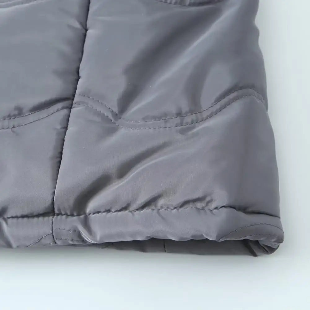 Casaco comprido acolchoado para mulher, casaco grosso de inverno com forro polar, parka acolchoada corta-vento e quente, com fecho e capuz
