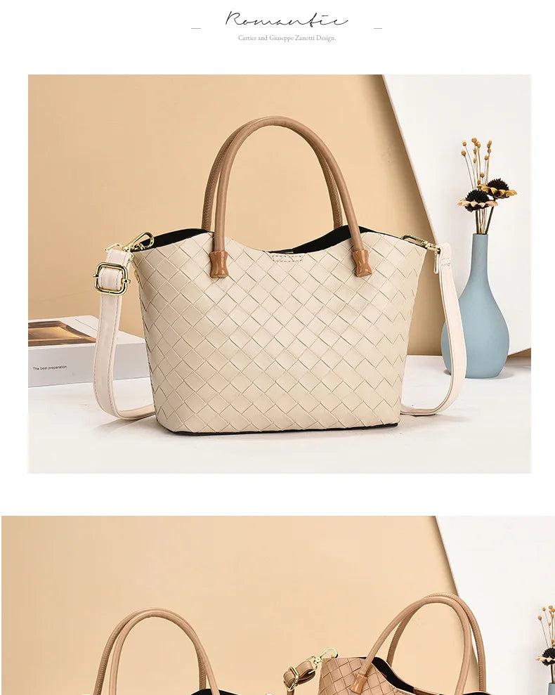 Bolso de mano y ombro de gran capacidad con diseño estampado