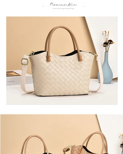 Bolso de mano y ombro de gran capacidad con diseño estampado