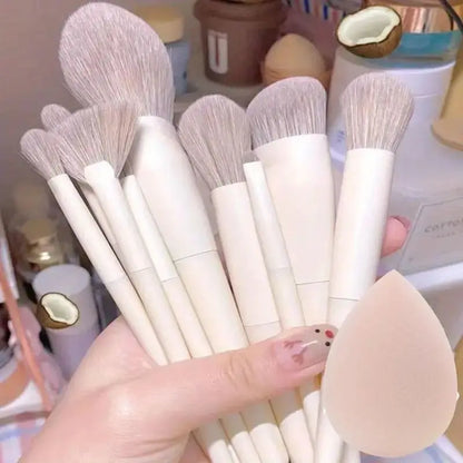 Juego de Brochas de Maquillaje Suaves y Esponjosas Profesionales para Cosméticos – Brochas para Base, Polvo, Sombra de Ojos, Kabuki, Difuminado – Herramienta de Belleza para Maquillaje