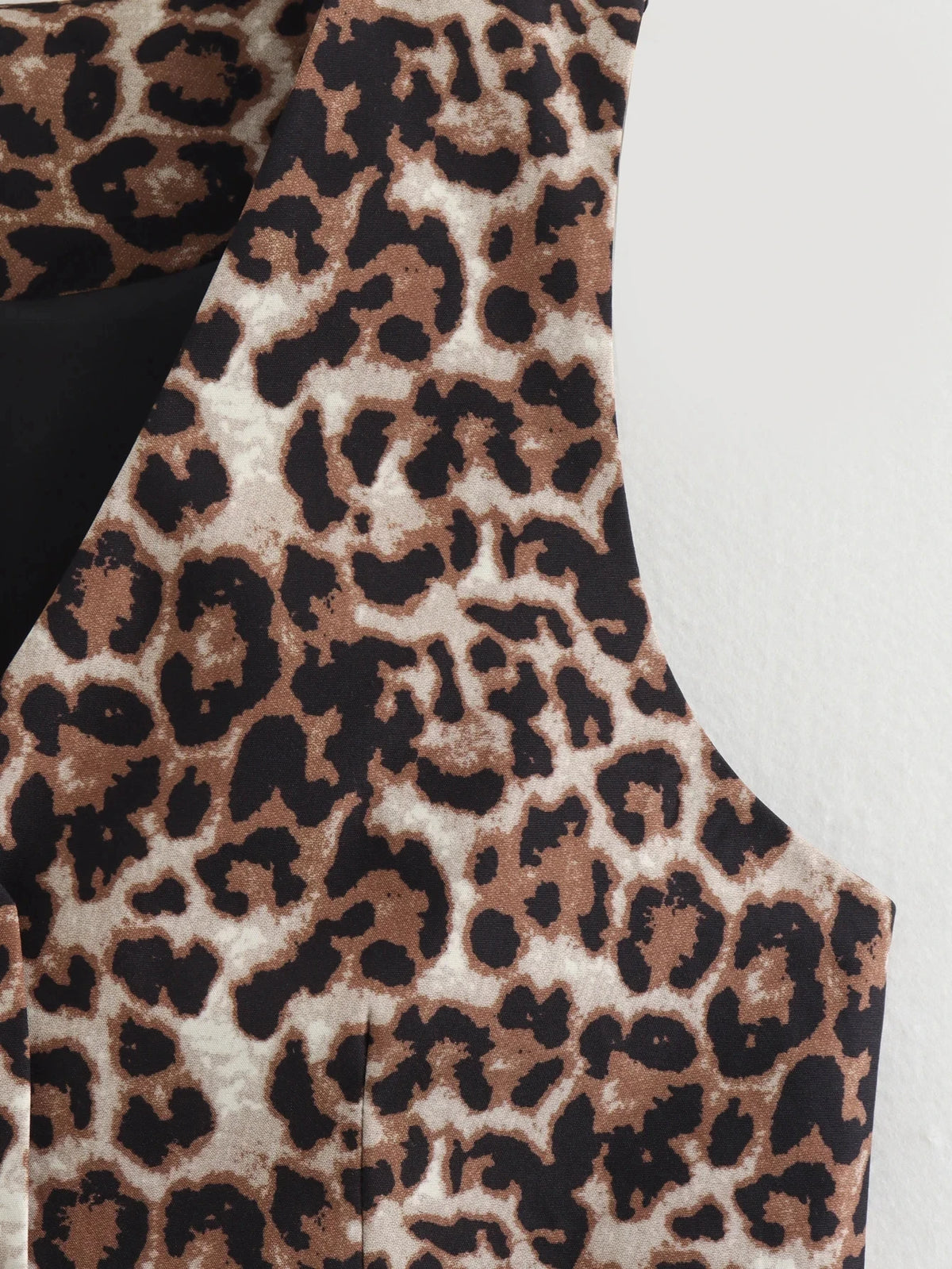 Top sin mangas estampado de Leopardo